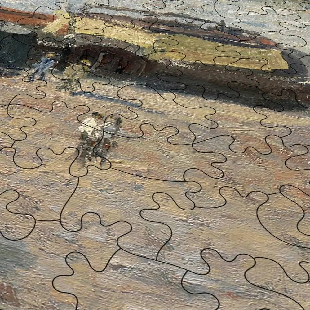 Port of Rouen, Unloading Wood Puzzle - PuzzlesPrint