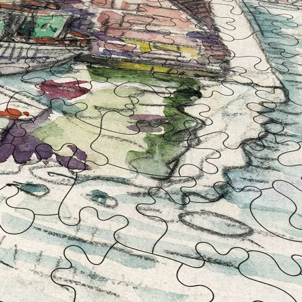 Docks at Saint Malo Puzzle - PuzzlesPrint