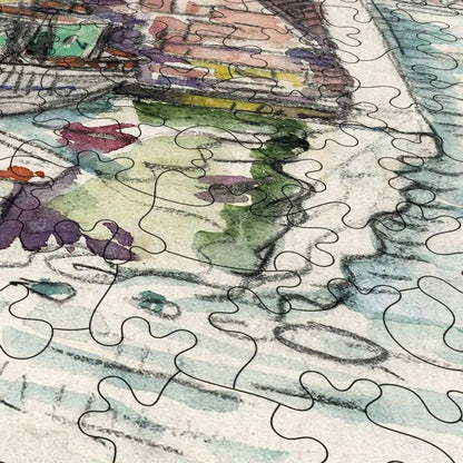 Docks at Saint Malo Puzzle - PuzzlesPrint