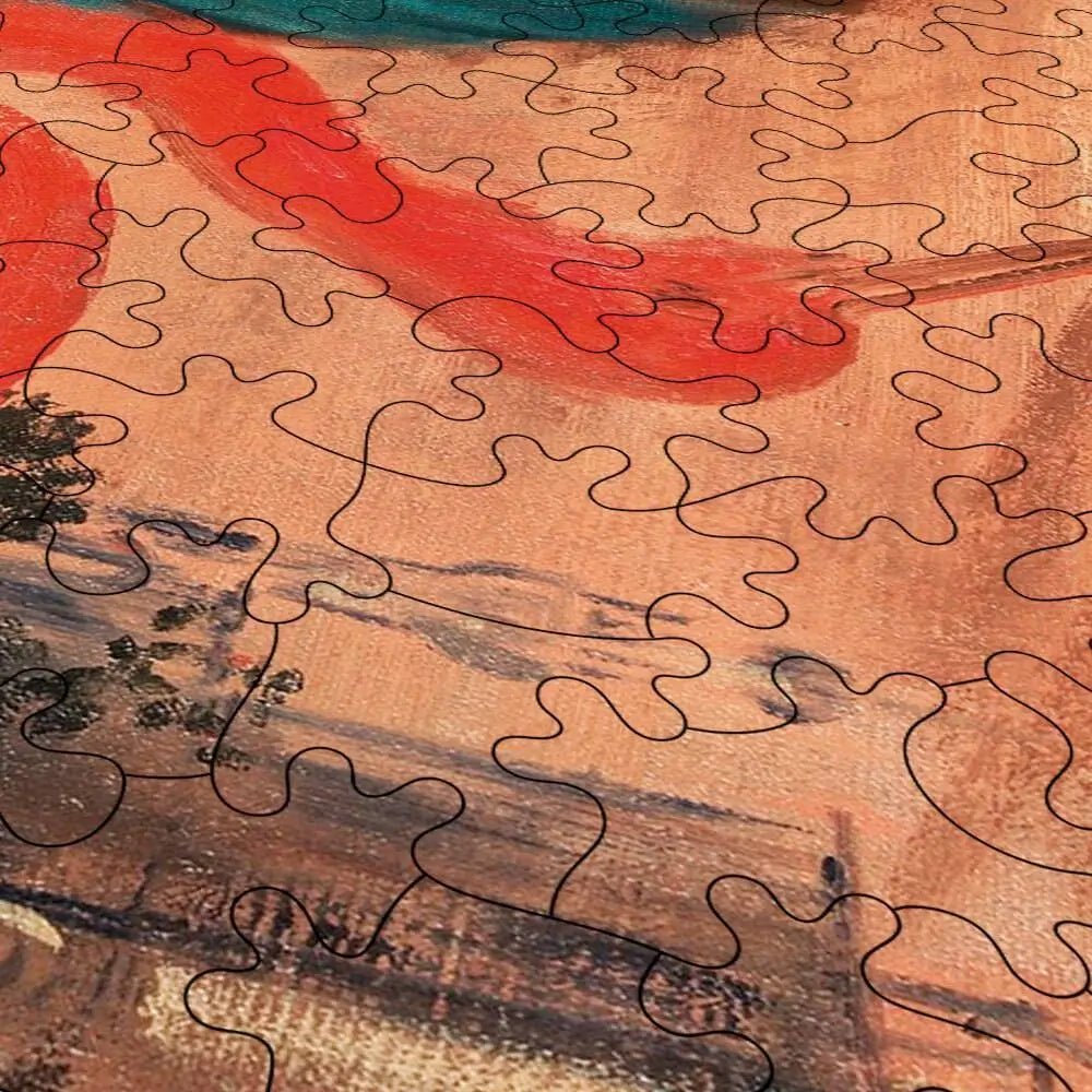 Young Woman with Ibis Puzzle - PuzzlesPrint