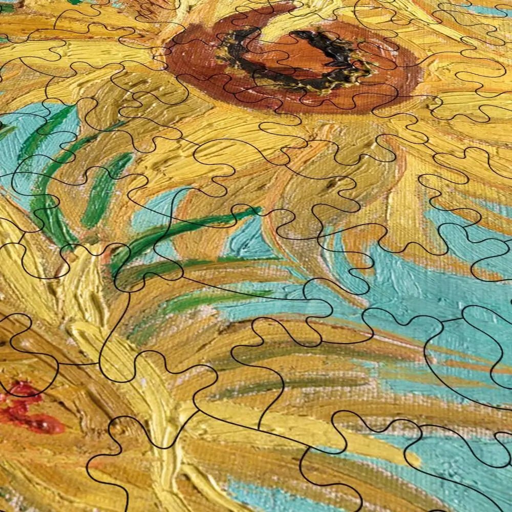 Vase with Twelve Sunflowers Puzzle - PuzzlesPrint