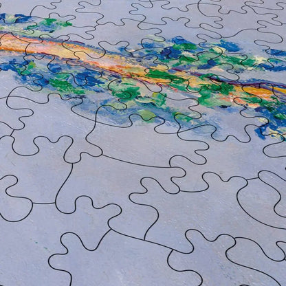 Poplars, Pink Effect Puzzle - PuzzlesPrint