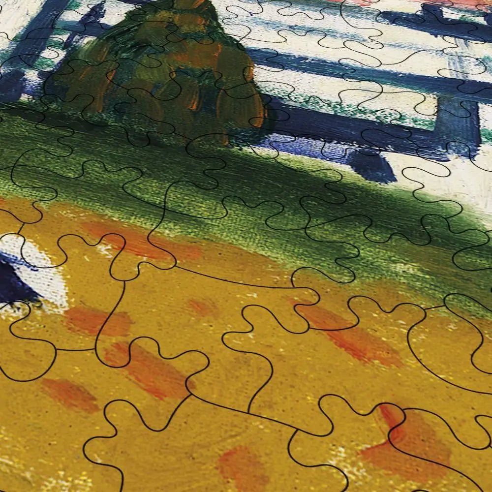 Blue Trees Puzzle - PuzzlesPrint