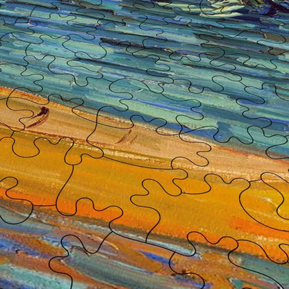 Bank of the Oise at Auvers Puzzle - PuzzlesPrint