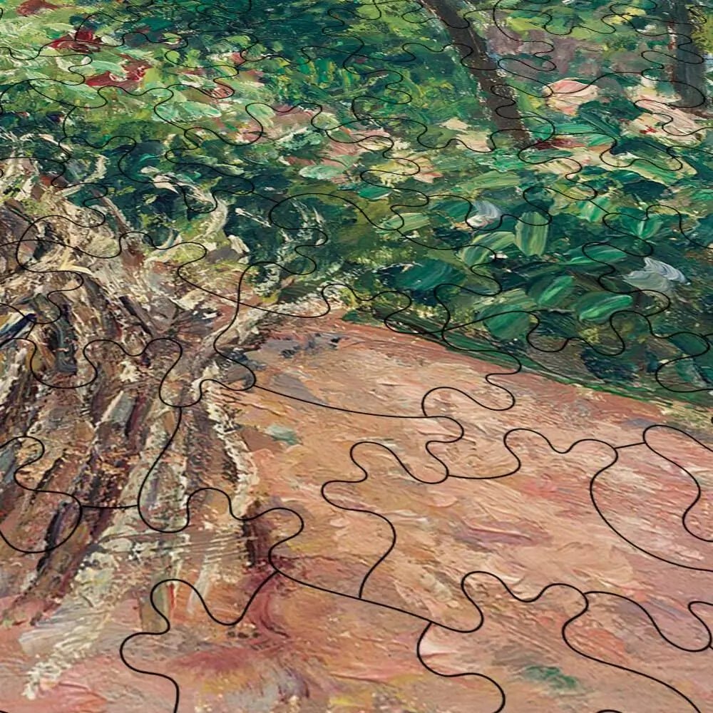 The Artist's Garden at Eragny Puzzle - PuzzlesPrint