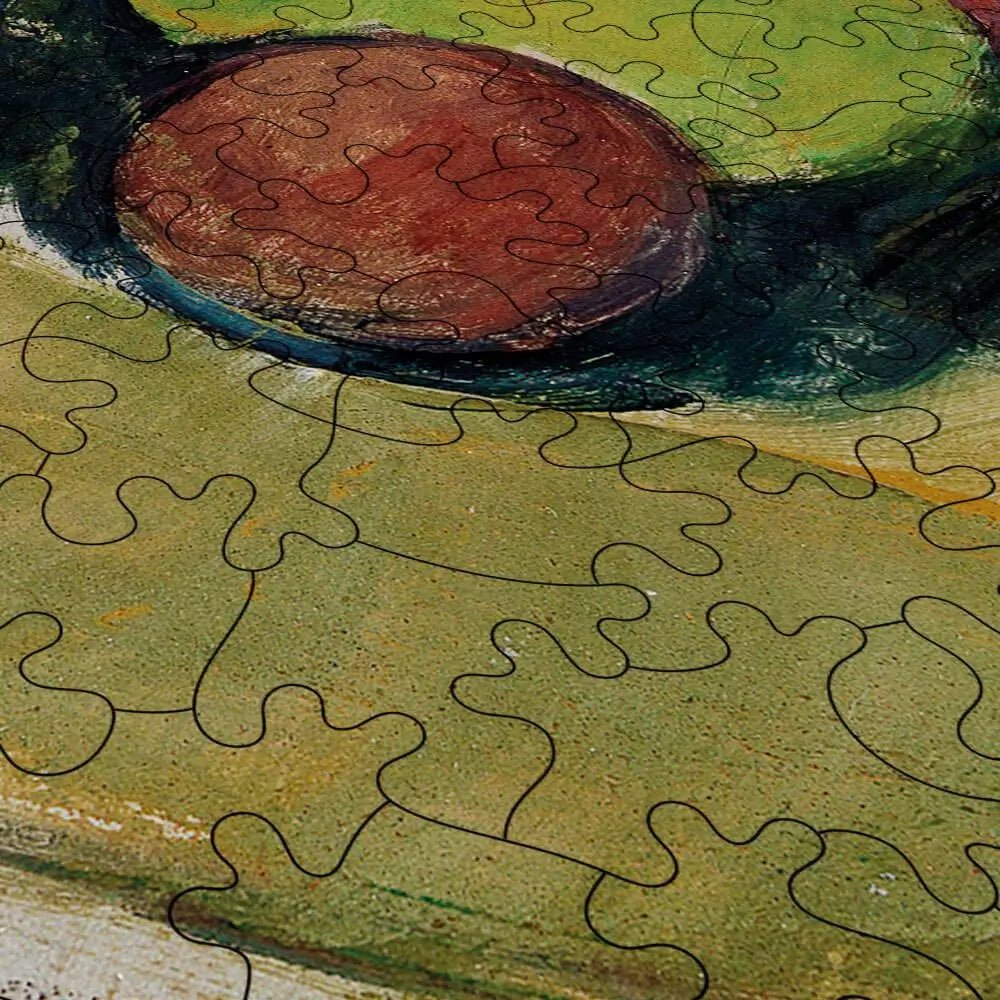 Plate with Fruit and Pot of Preserves Puzzle - PuzzlesPrint