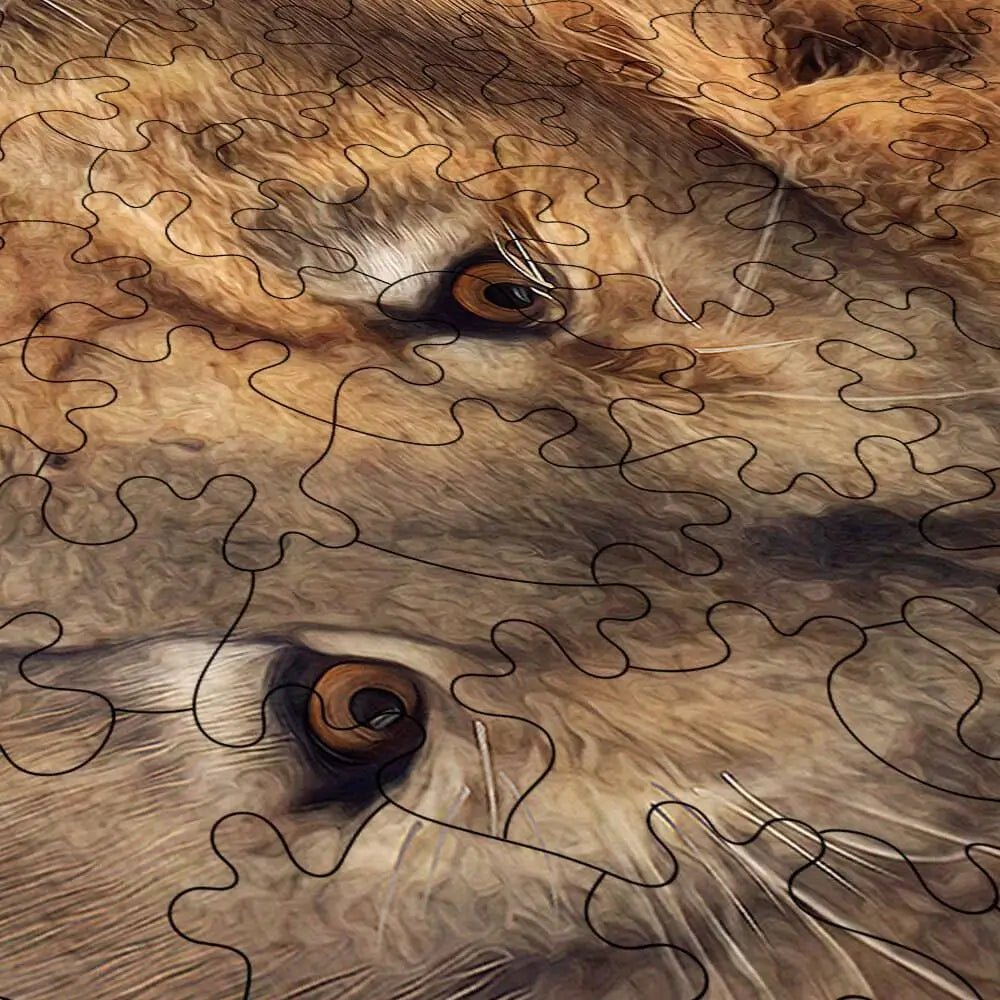 Lion Puzzle - PuzzlesPrint