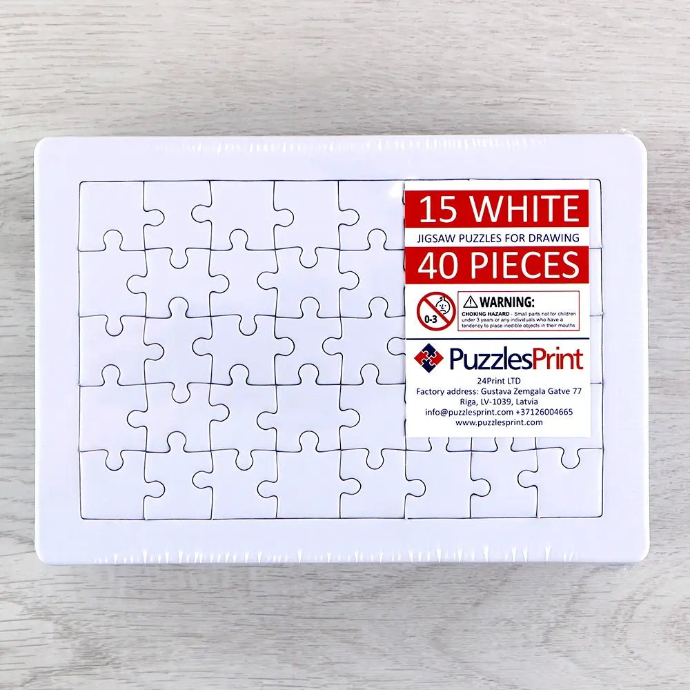 Blank Puzzle - Ideal For Drawing or Painting - PuzzlesPrint