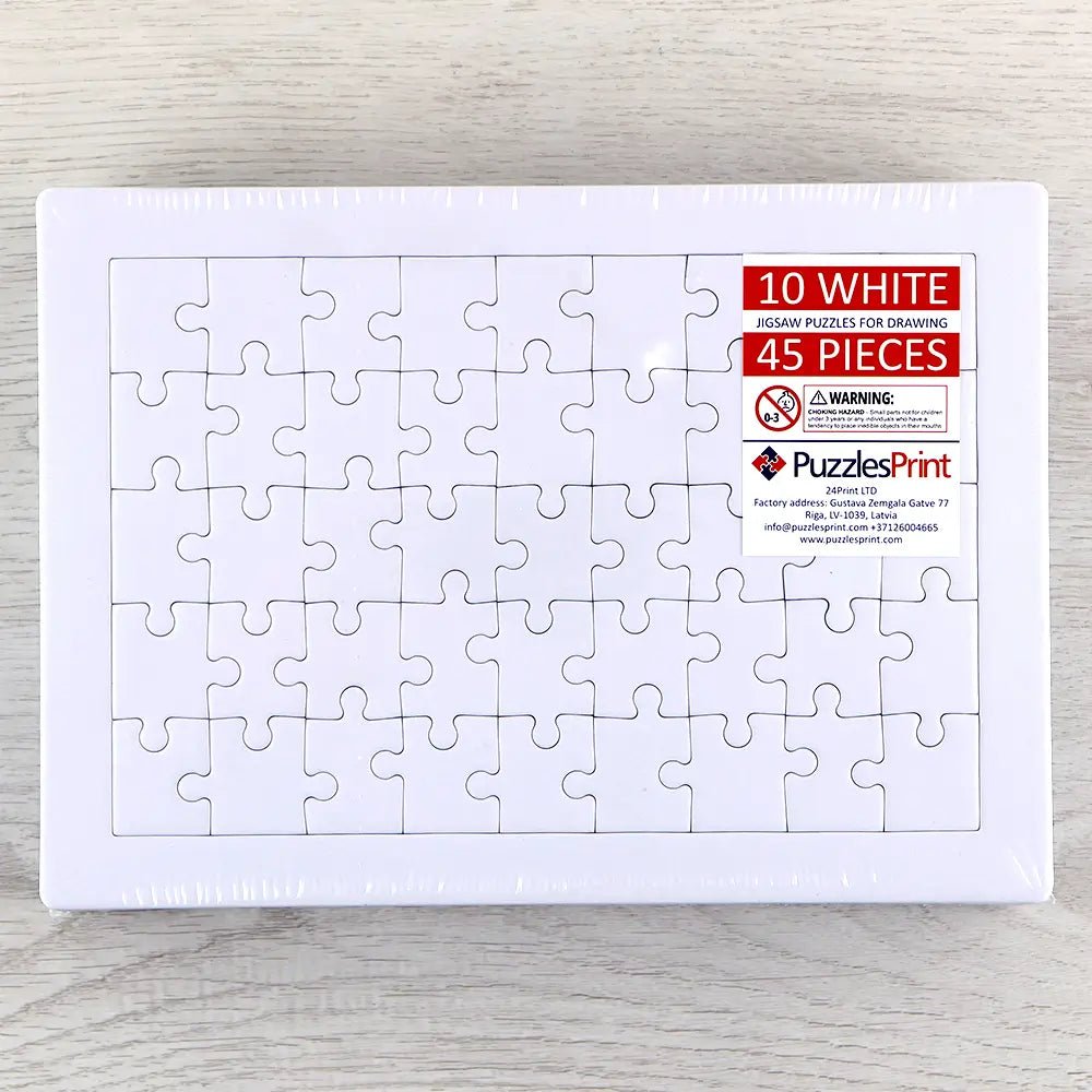 Blank Puzzle - Ideal For Drawing or Painting - PuzzlesPrint