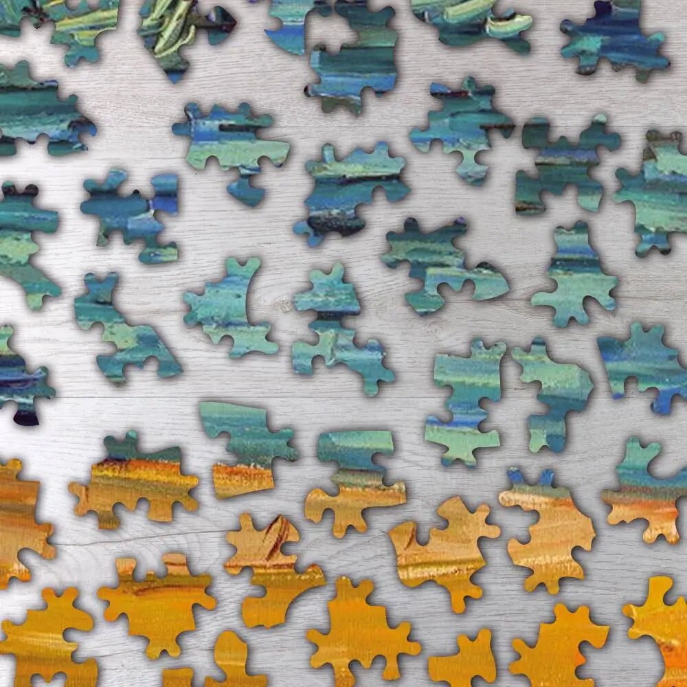 Bank of the Oise at Auvers Puzzle - PuzzlesPrint