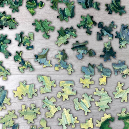 Olive Trees with the Alpilles in the Background Puzzle - PuzzlesPrint