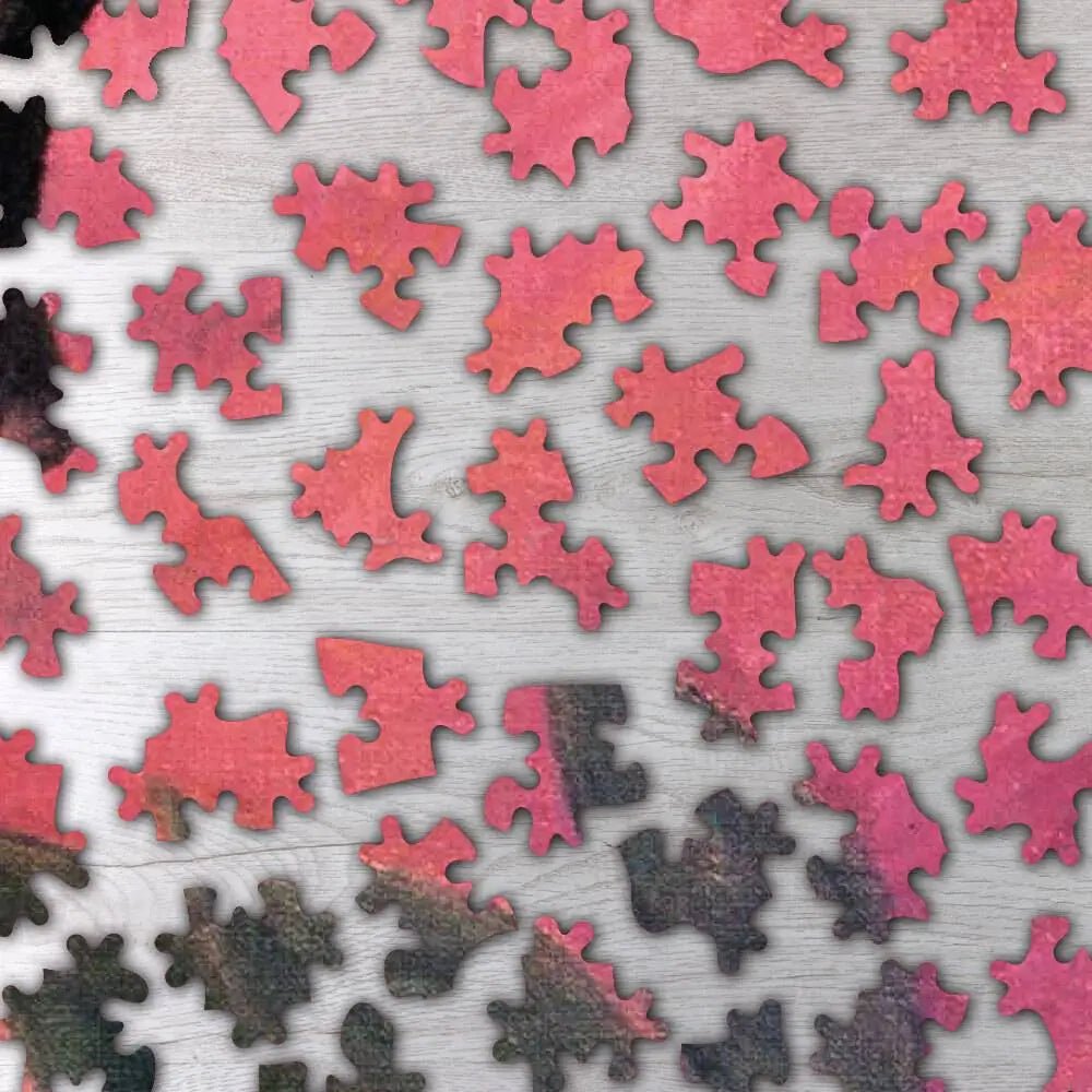 Still Life with Head - Shaped Vase and Japanese Woodcut Puzzle - PuzzlesPrint