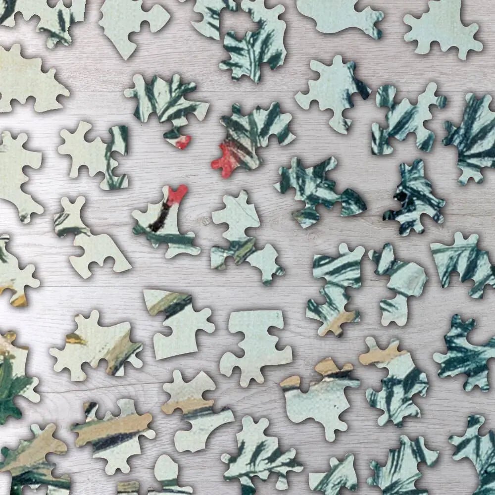 In a Tropical Forest, Struggle between Tiger and Bull Puzzle - PuzzlesPrint