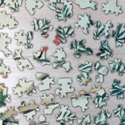 In a Tropical Forest, Struggle between Tiger and Bull Puzzle - PuzzlesPrint