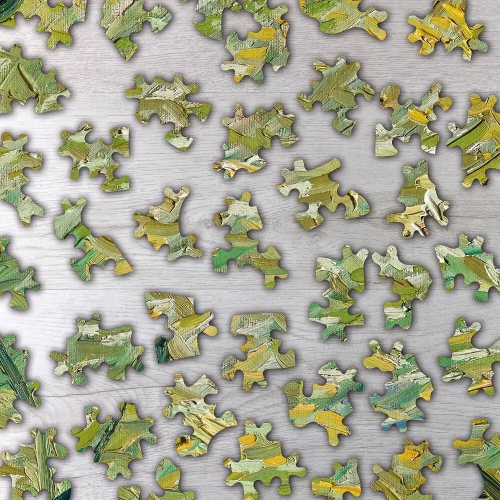 Green Wheat Field with Cypress Puzzle - PuzzlesPrint