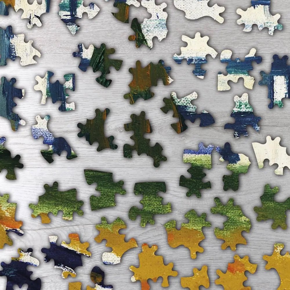 Blue Trees Puzzle - PuzzlesPrint