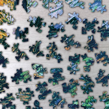 Road with Cypress and Star Puzzle - PuzzlesPrint