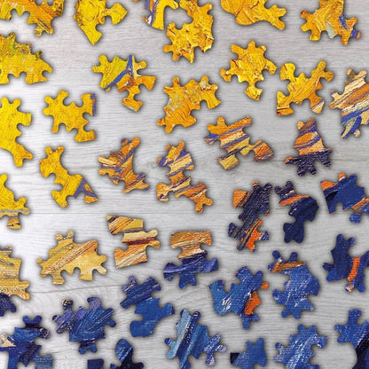 Still Life of Oranges and Lemons with Blue Gloves Puzzle - PuzzlesPrint