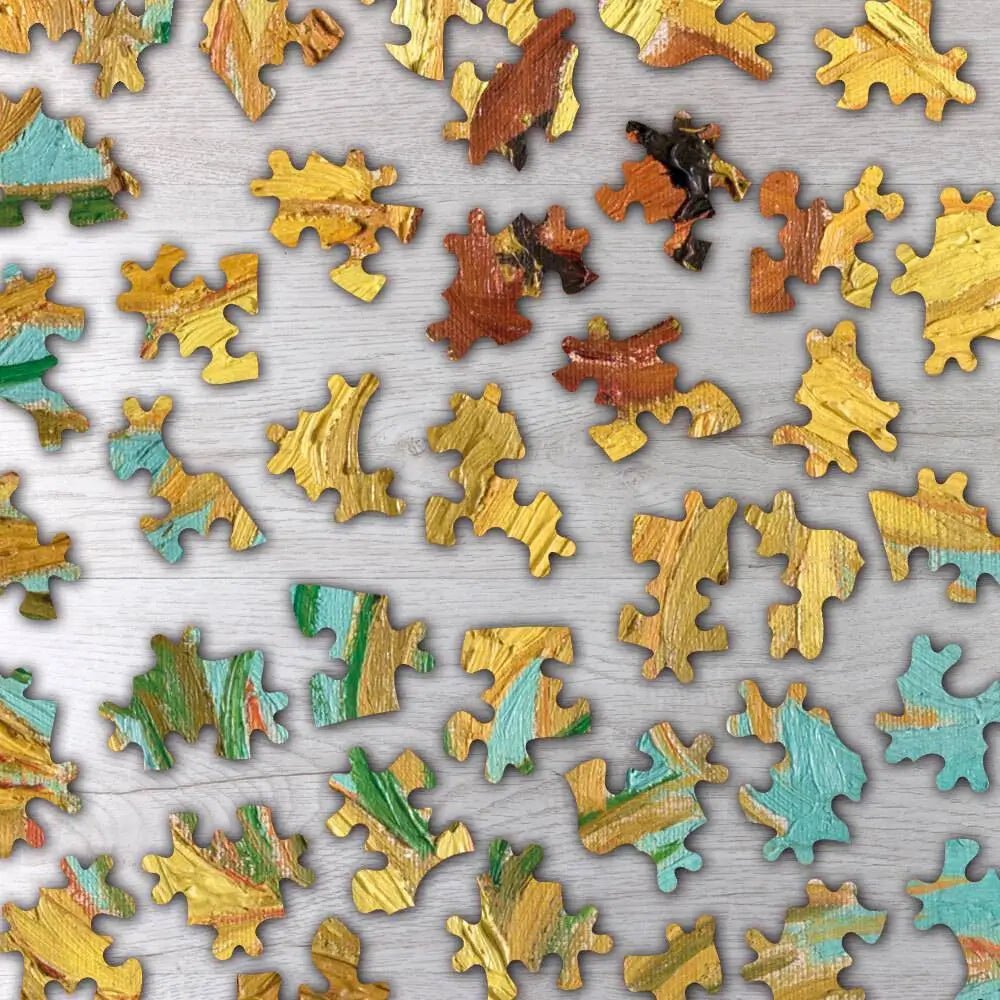 Vase with Twelve Sunflowers Puzzle - PuzzlesPrint