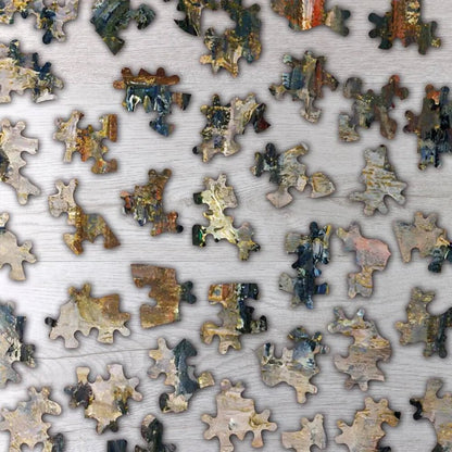 The Boulevard Montmartre on a Winter Morning Puzzle - PuzzlesPrint