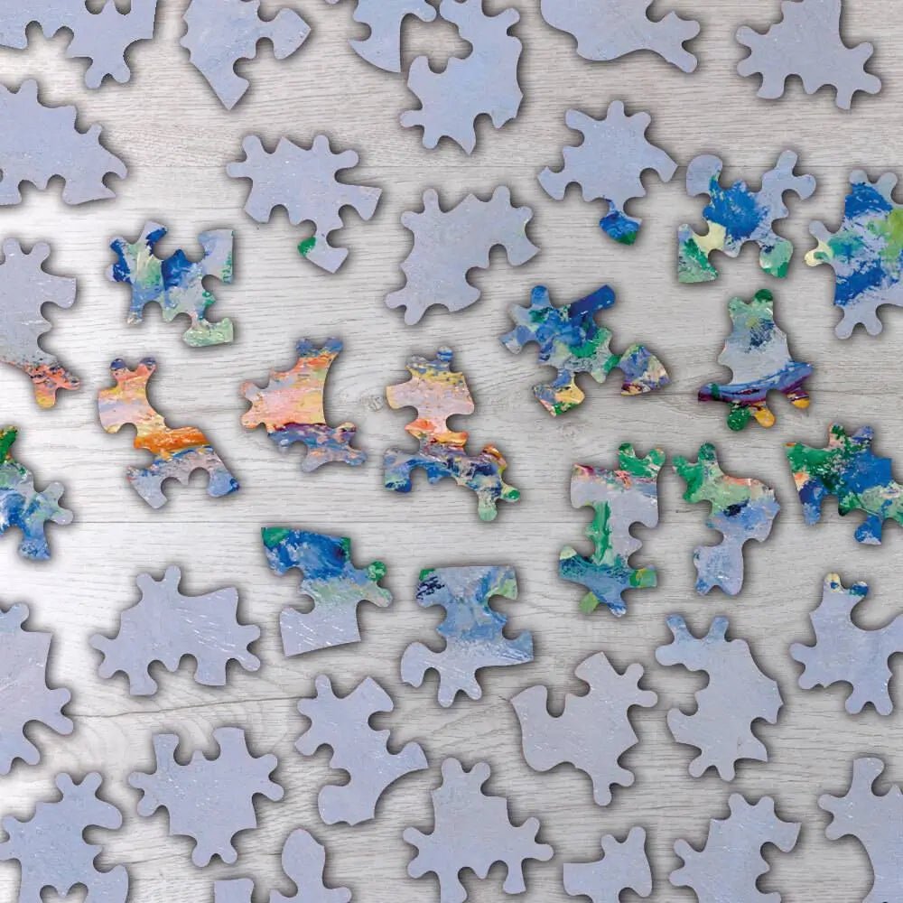 Poplars, Pink Effect Puzzle - PuzzlesPrint