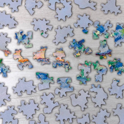 Poplars, Pink Effect Puzzle - PuzzlesPrint