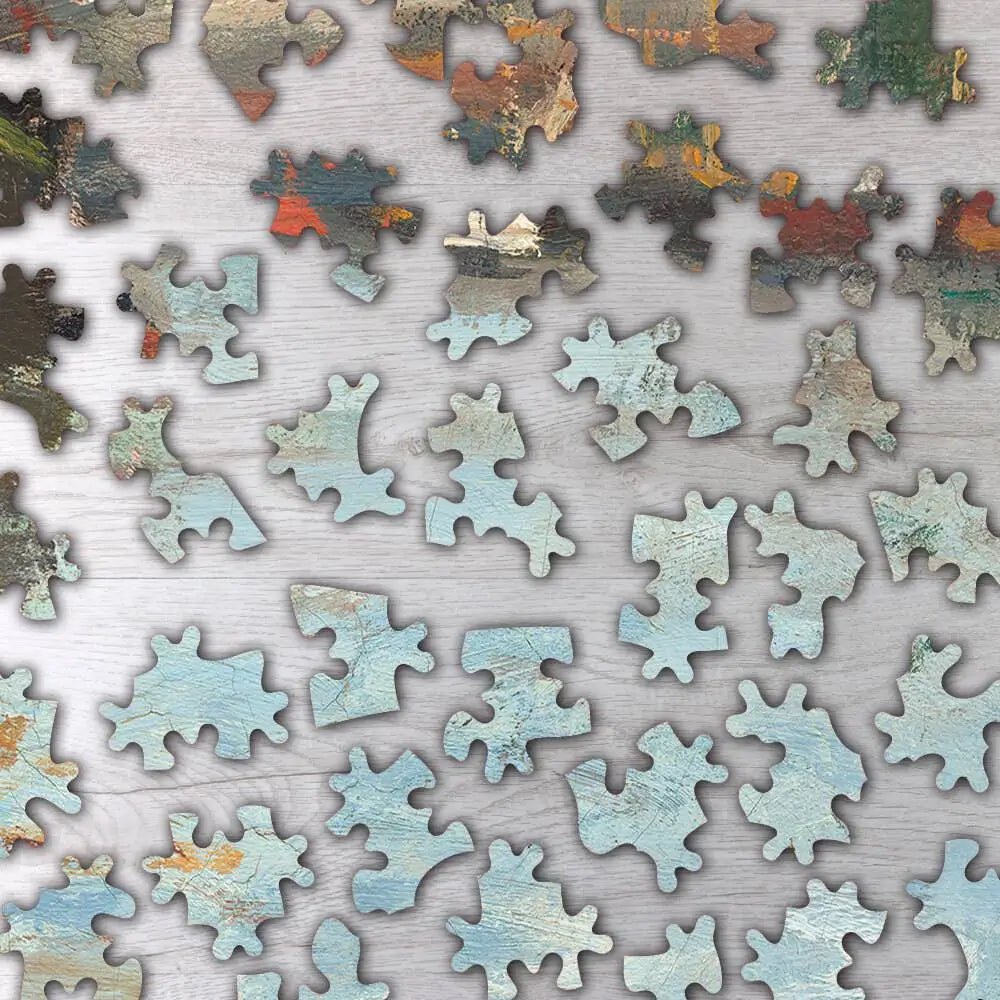 Ships Riding on the Seine at Rouen Puzzle - PuzzlesPrint