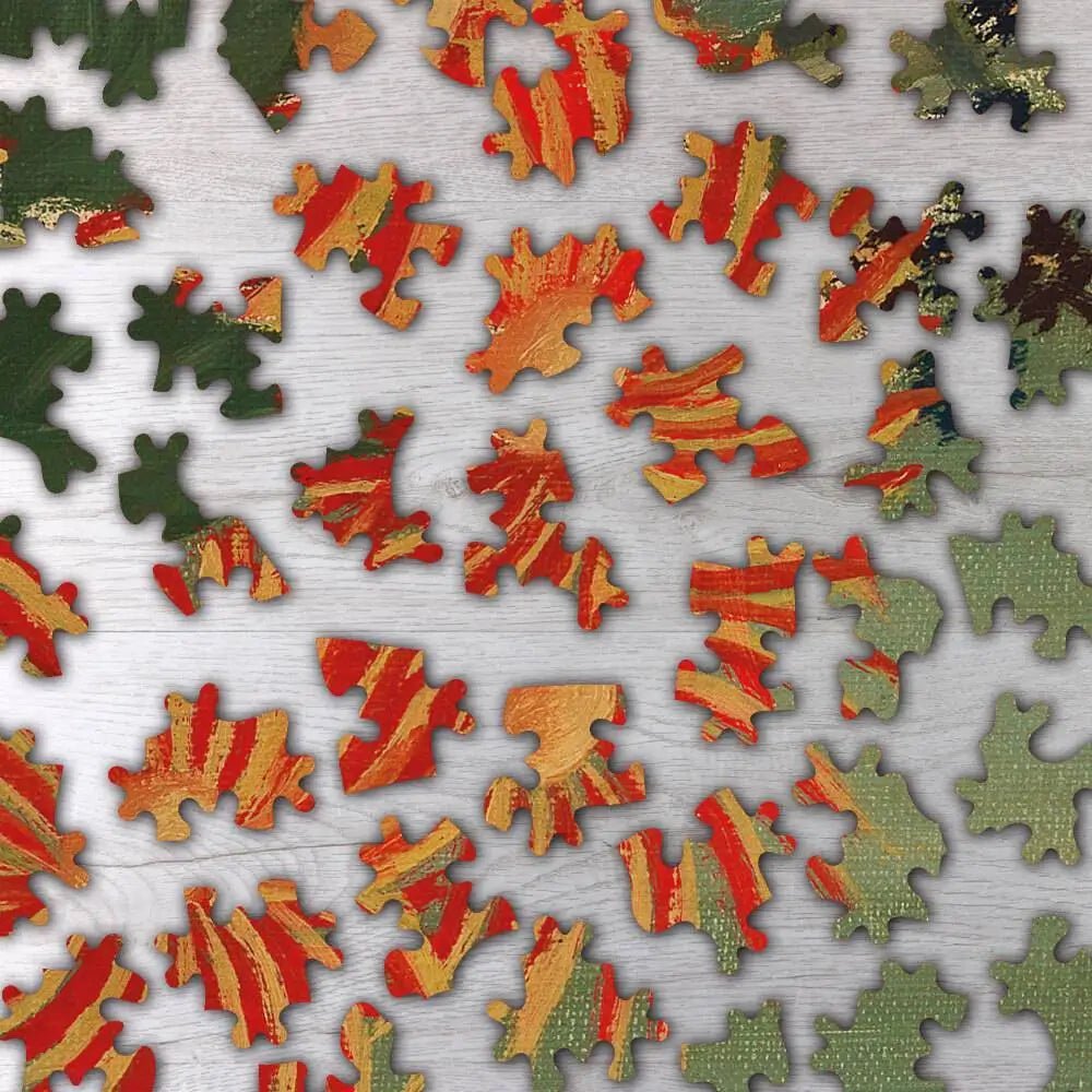 Bouquet of Flowers with China Asters and Tokyos Puzzle - PuzzlesPrint