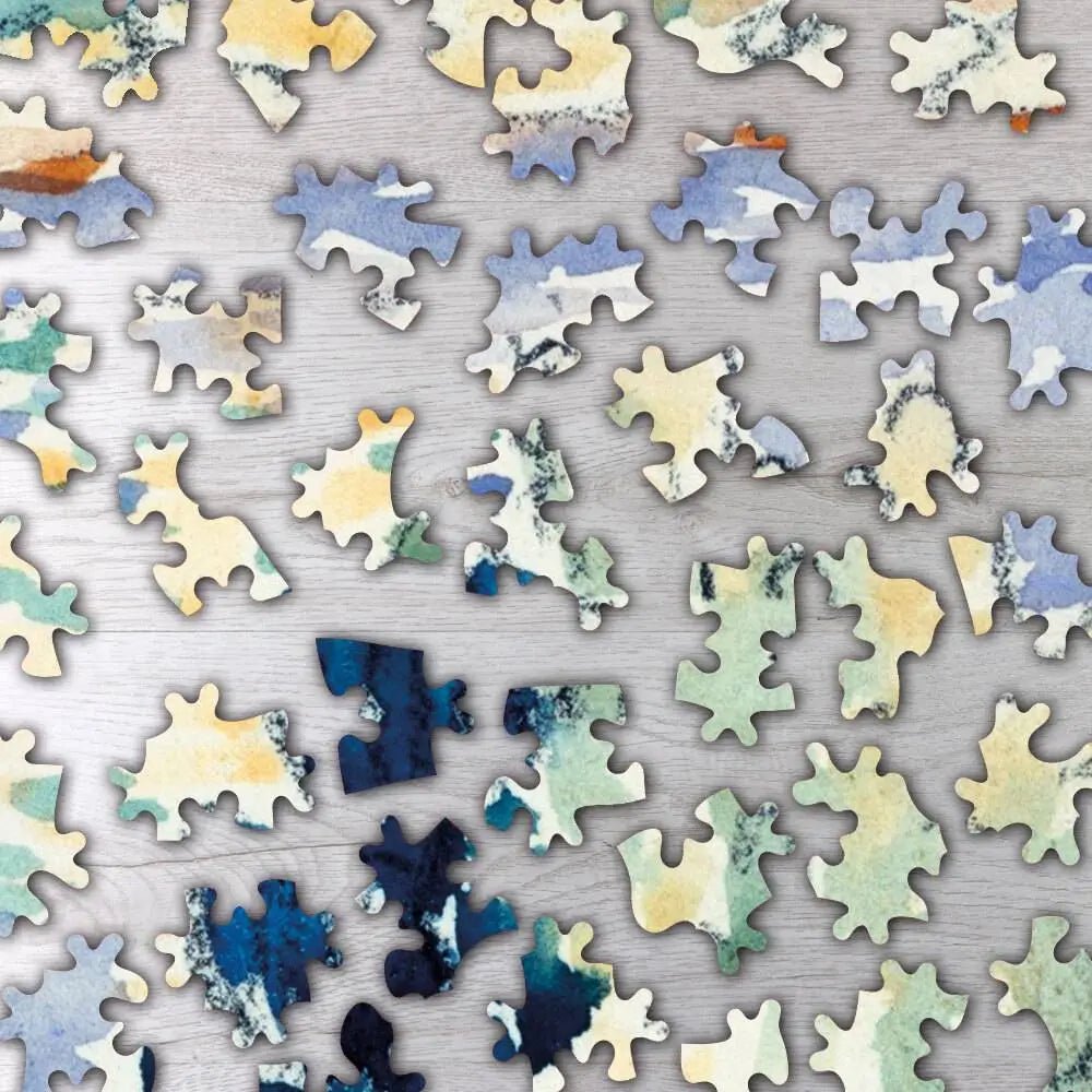 Mediterranean Landscape with a White House Puzzle - PuzzlesPrint