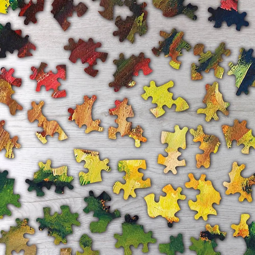 Houses at Murnau Puzzle - PuzzlesPrint