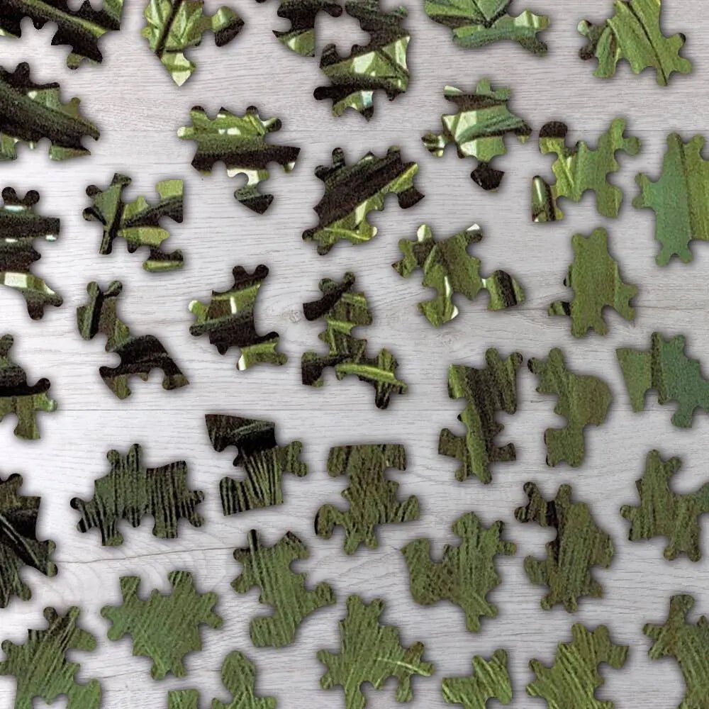 The Hungry Lion Throws Itself on the Antelope Puzzle - PuzzlesPrint