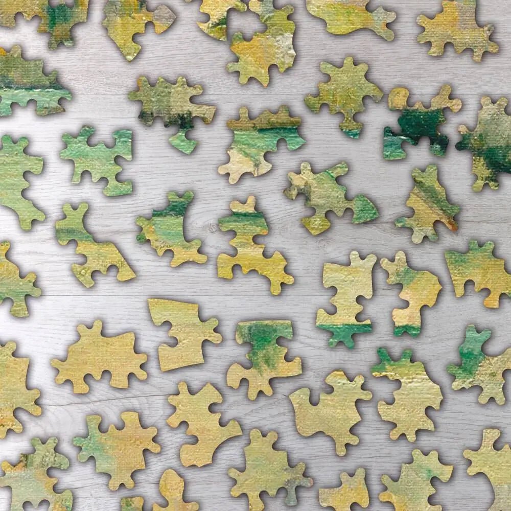 Mont Sainte - Victoire and the Viaduct of the Arc River Valley Puzzle - PuzzlesPrint