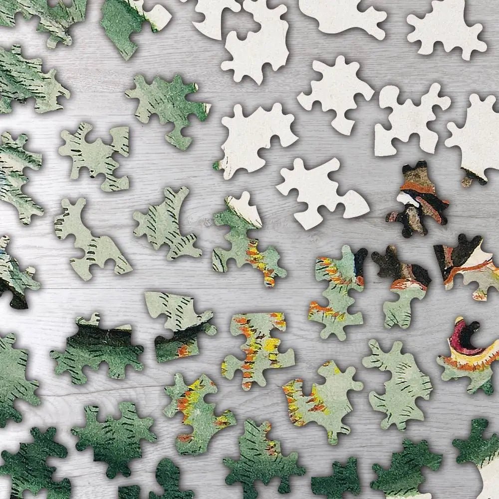 Two Parrots on a Barren Tree Puzzle - PuzzlesPrint