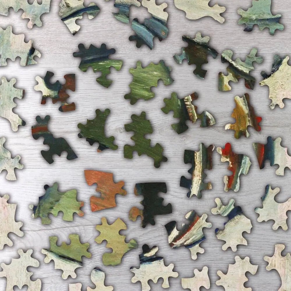 Still Life with Three Puppies Puzzle - PuzzlesPrint