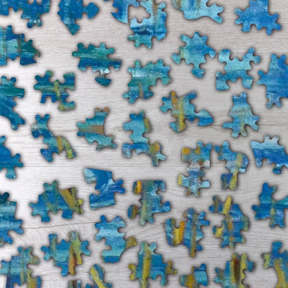 The Langlois Bridge at Arles with Women Washing Puzzle - PuzzlesPrint