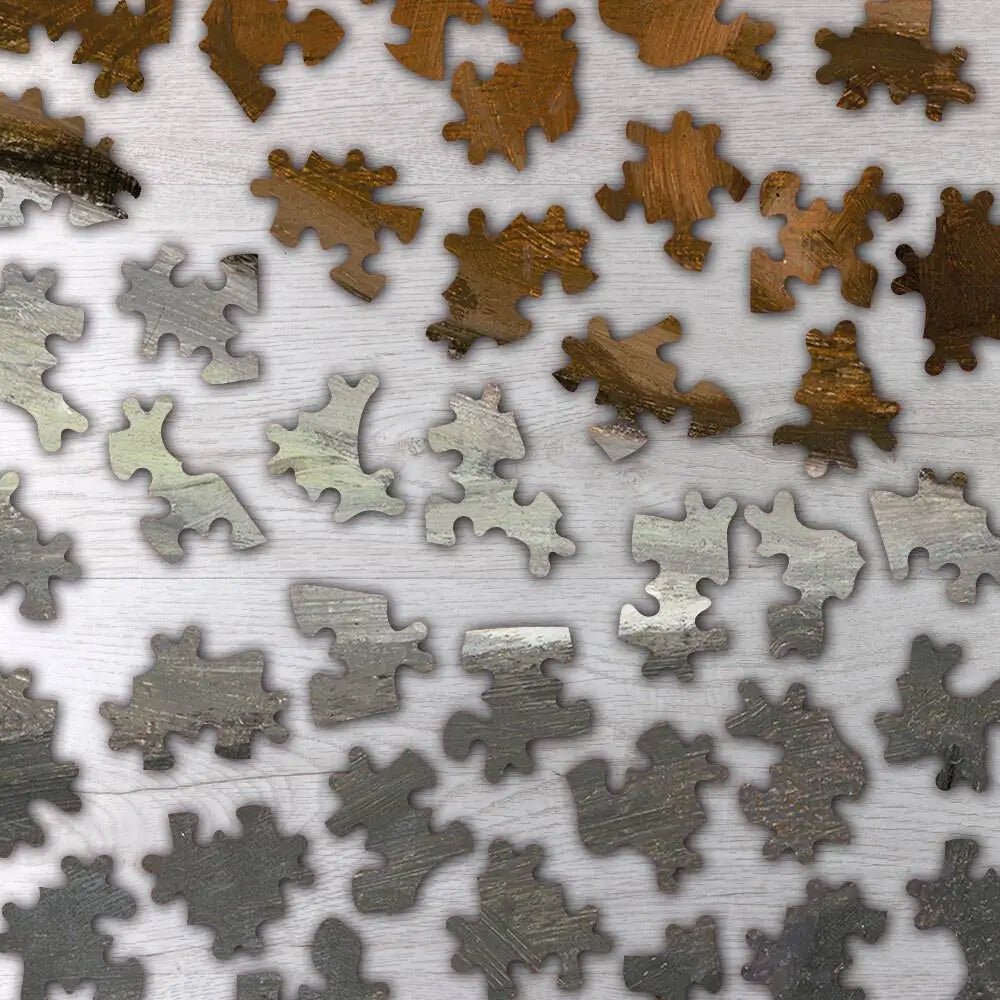 Still Life with Bottle, Carafe, Bread, and Wine Puzzle - PuzzlesPrint