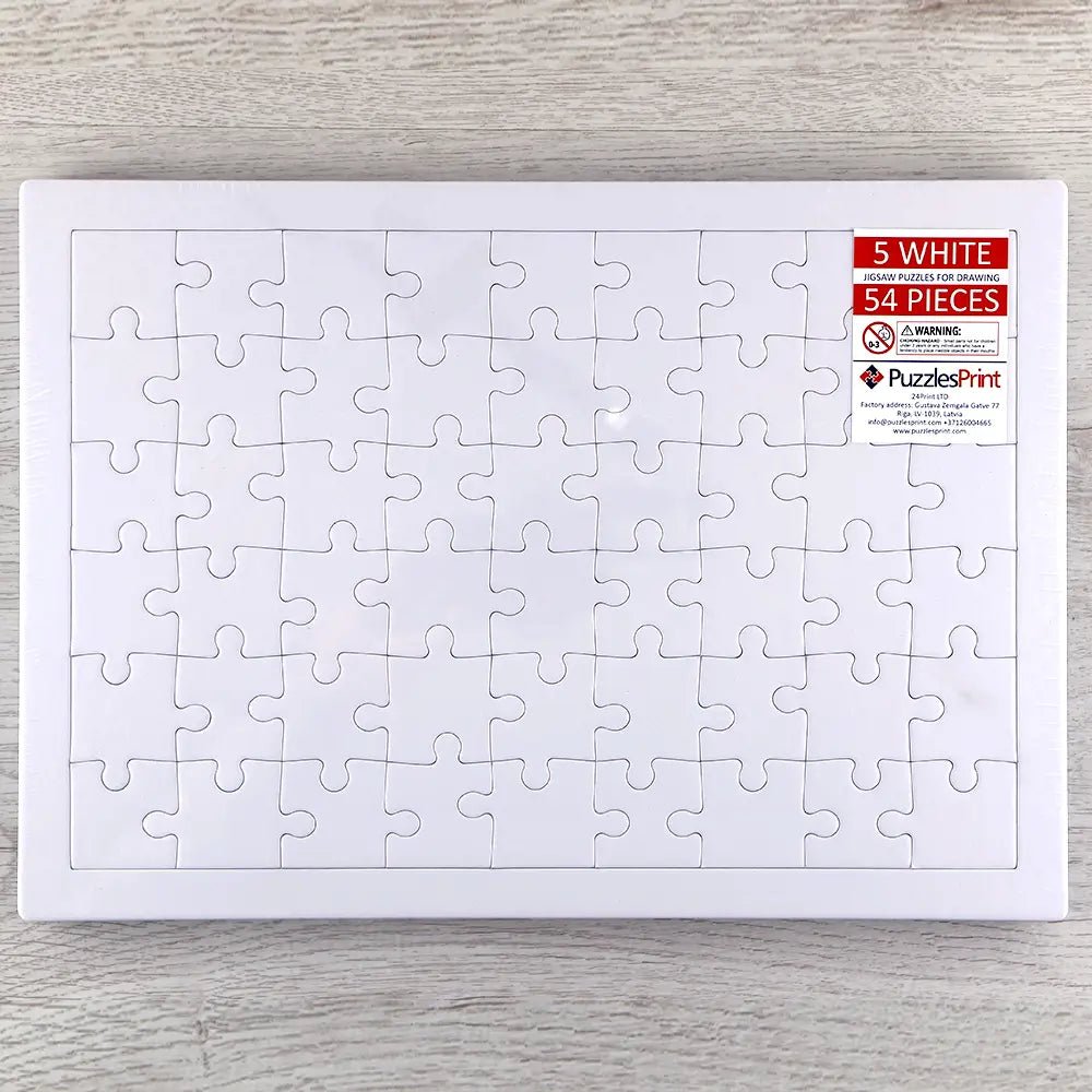 Blank Puzzle - Ideal For Drawing or Painting - PuzzlesPrint