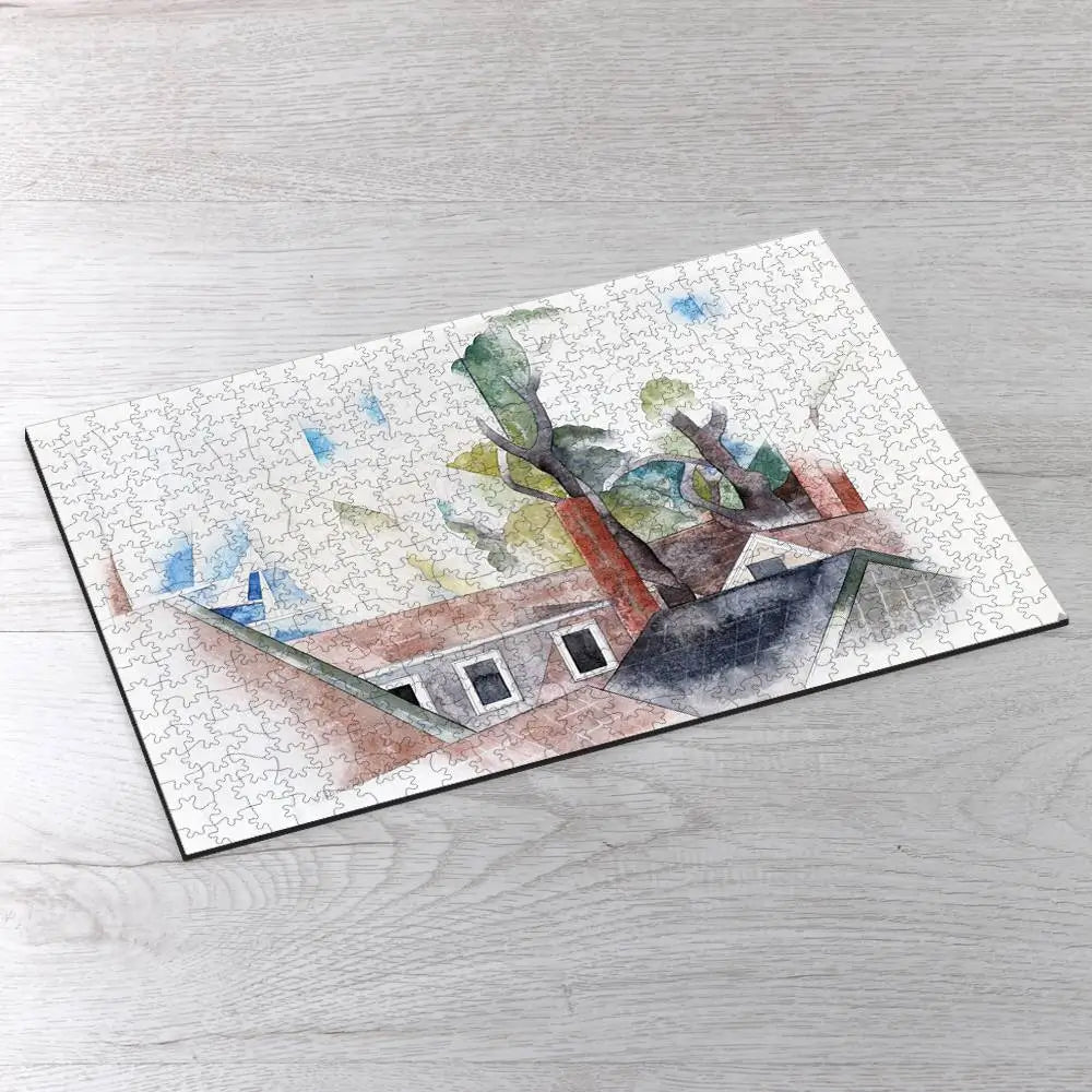 Rooftops and Trees Puzzle - PuzzlesPrint