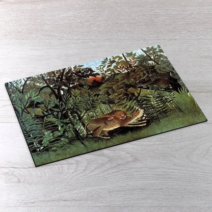 The Hungry Lion Throws Itself on the Antelope Puzzle - PuzzlesPrint