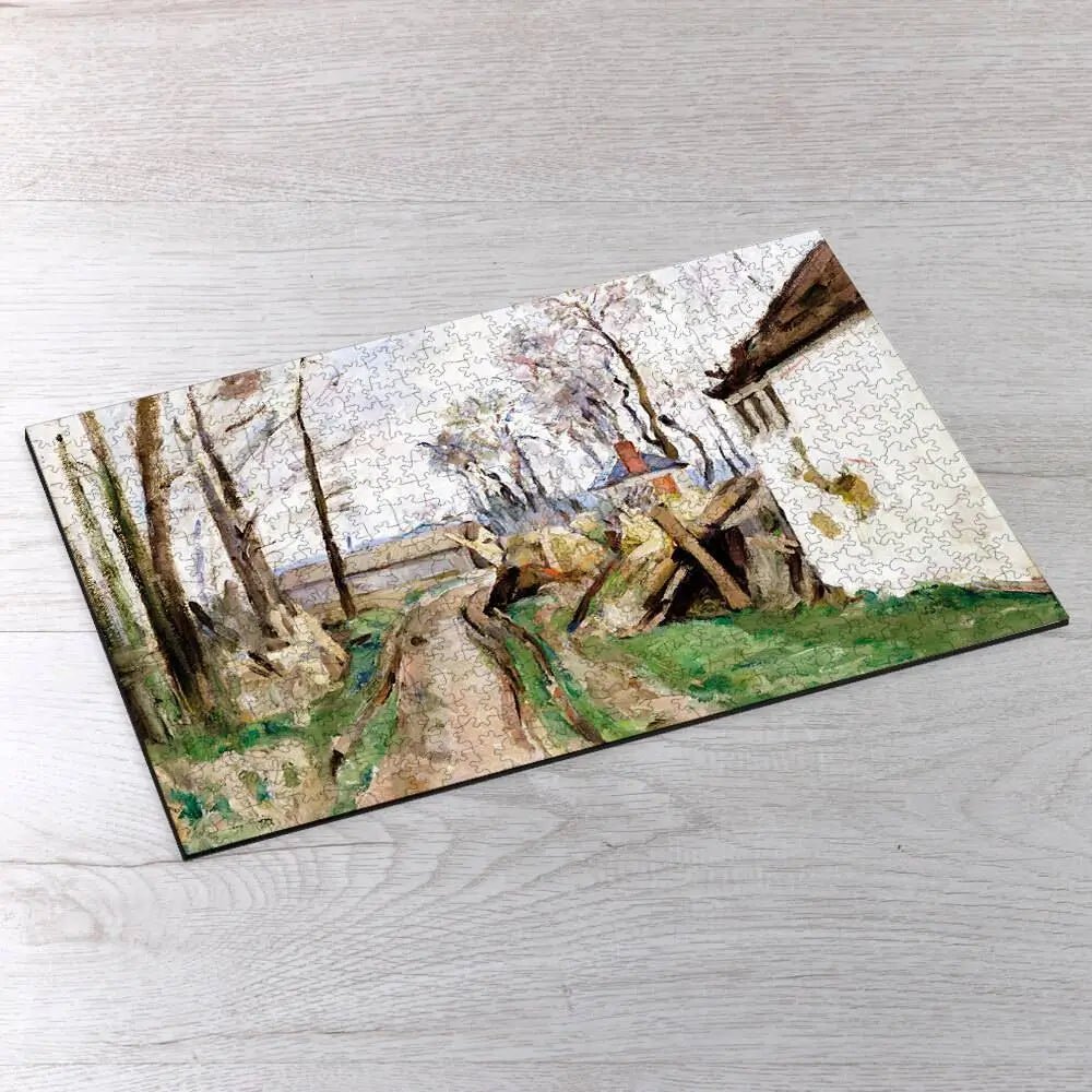 A Village Road near Auvers Puzzle - PuzzlesPrint