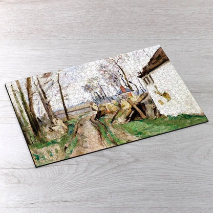 A Village Road near Auvers Puzzle - PuzzlesPrint
