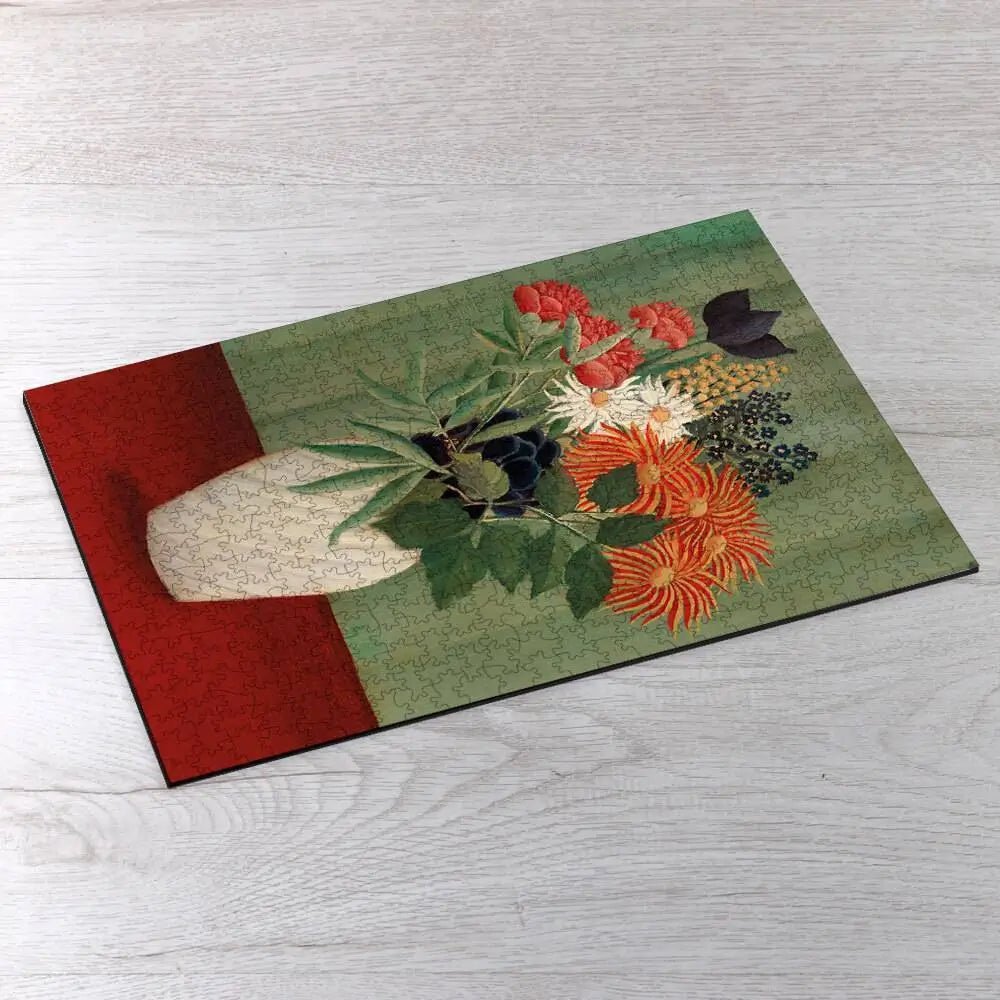 Bouquet of Flowers with China Asters and Tokyos Puzzle - PuzzlesPrint