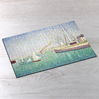 Entrance of The Port of Honfleur Puzzle - PuzzlesPrint