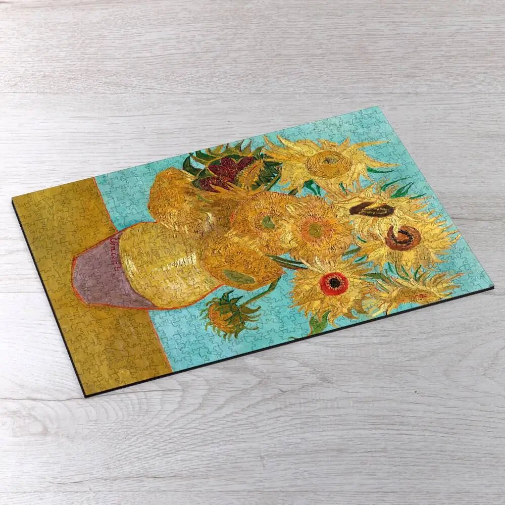 Vase with Twelve Sunflowers Puzzle - PuzzlesPrint