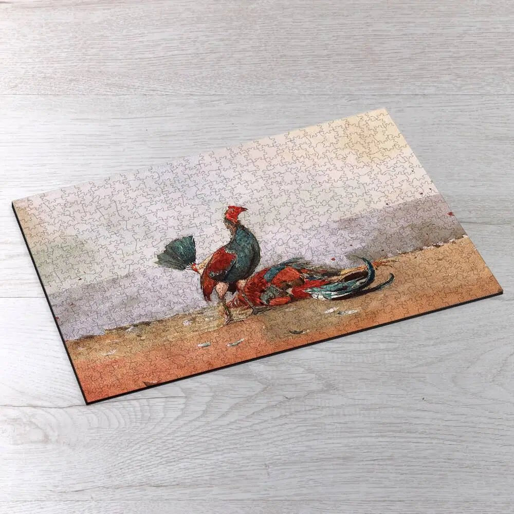 The Cock Fight Puzzle - PuzzlesPrint