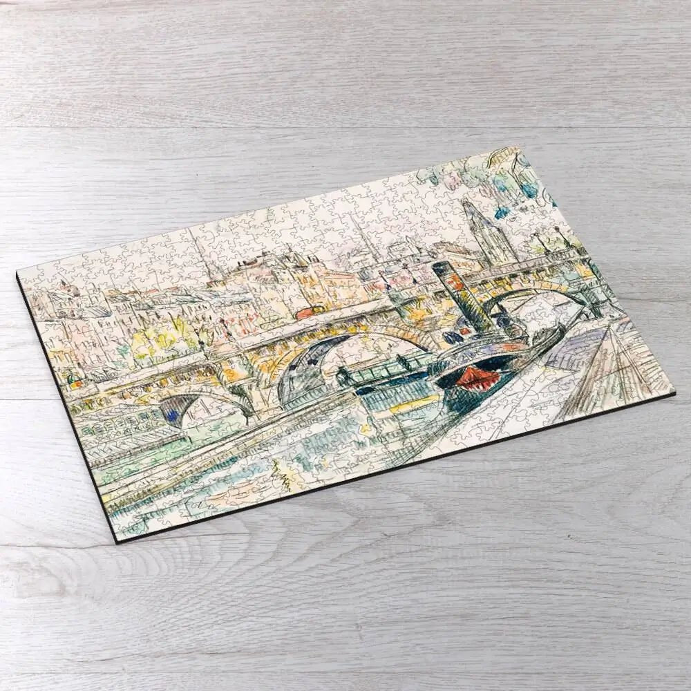 Tugboat at the Pont Neuf, Paris Puzzle - PuzzlesPrint