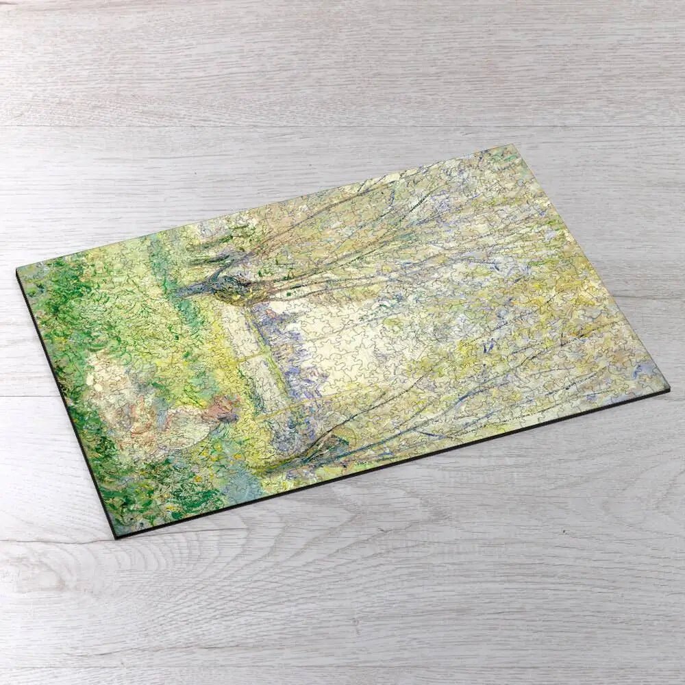 Woman Seated under the Willows Puzzle - PuzzlesPrint
