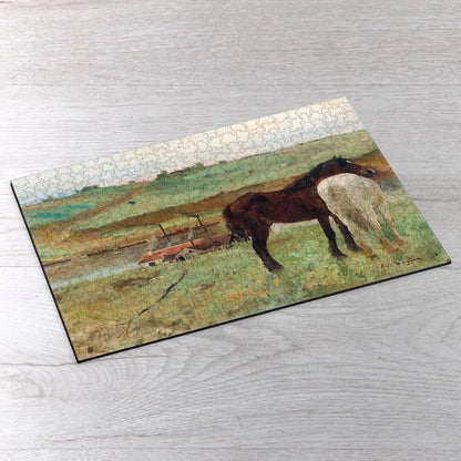 Horses in a Meadow Puzzle - PuzzlesPrint
