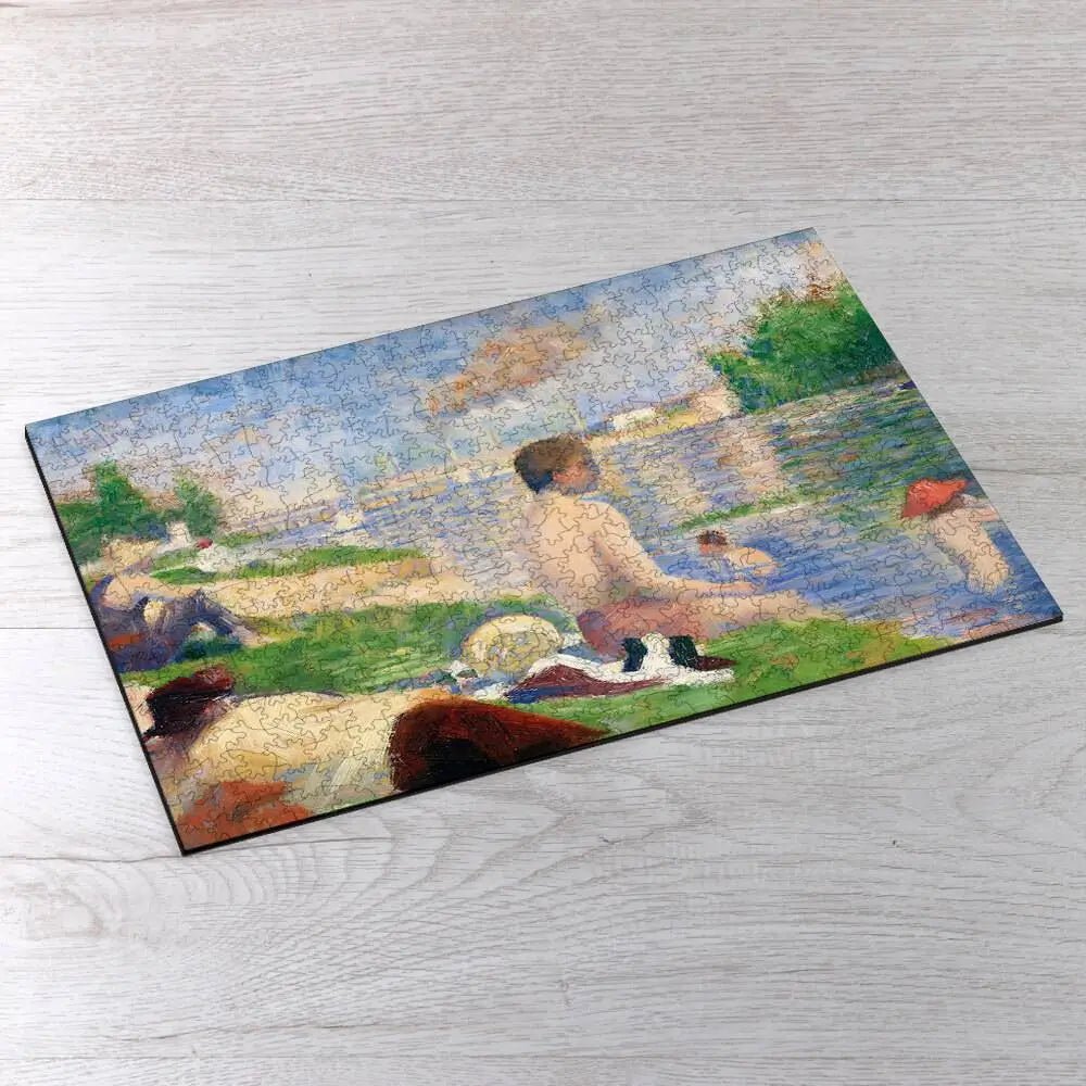 Final Study for Bathers at Asnières Puzzle - PuzzlesPrint