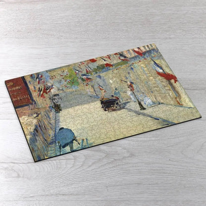 The Rue Mosnier with Flags Puzzle - PuzzlesPrint